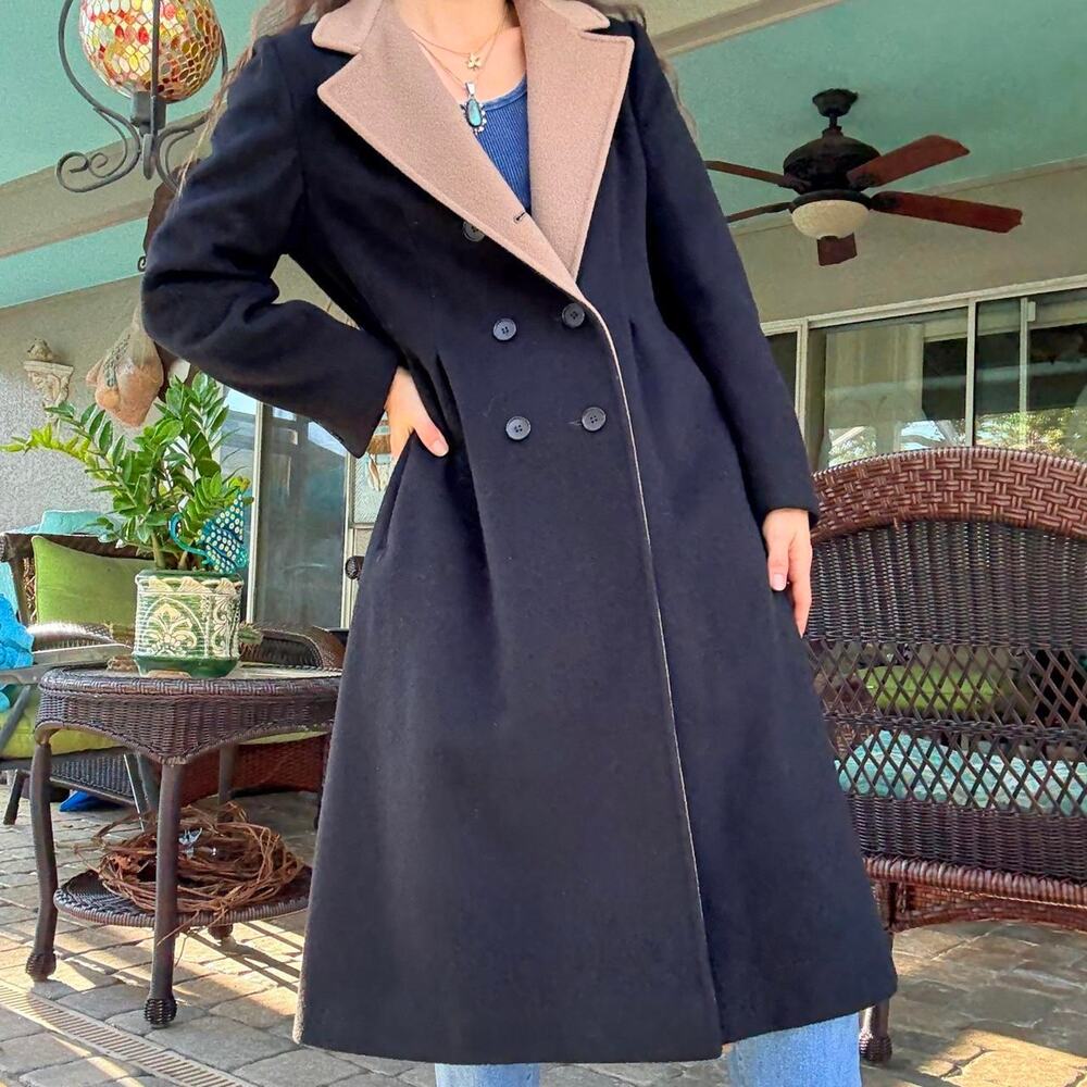 Vintage Wool Trench Coat